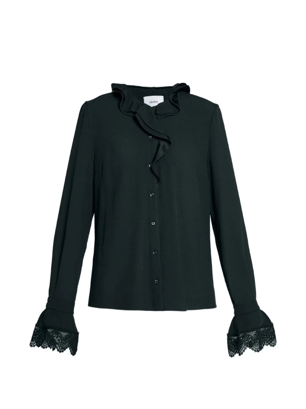 Ruffled-Collar Shirt by ERDEM
