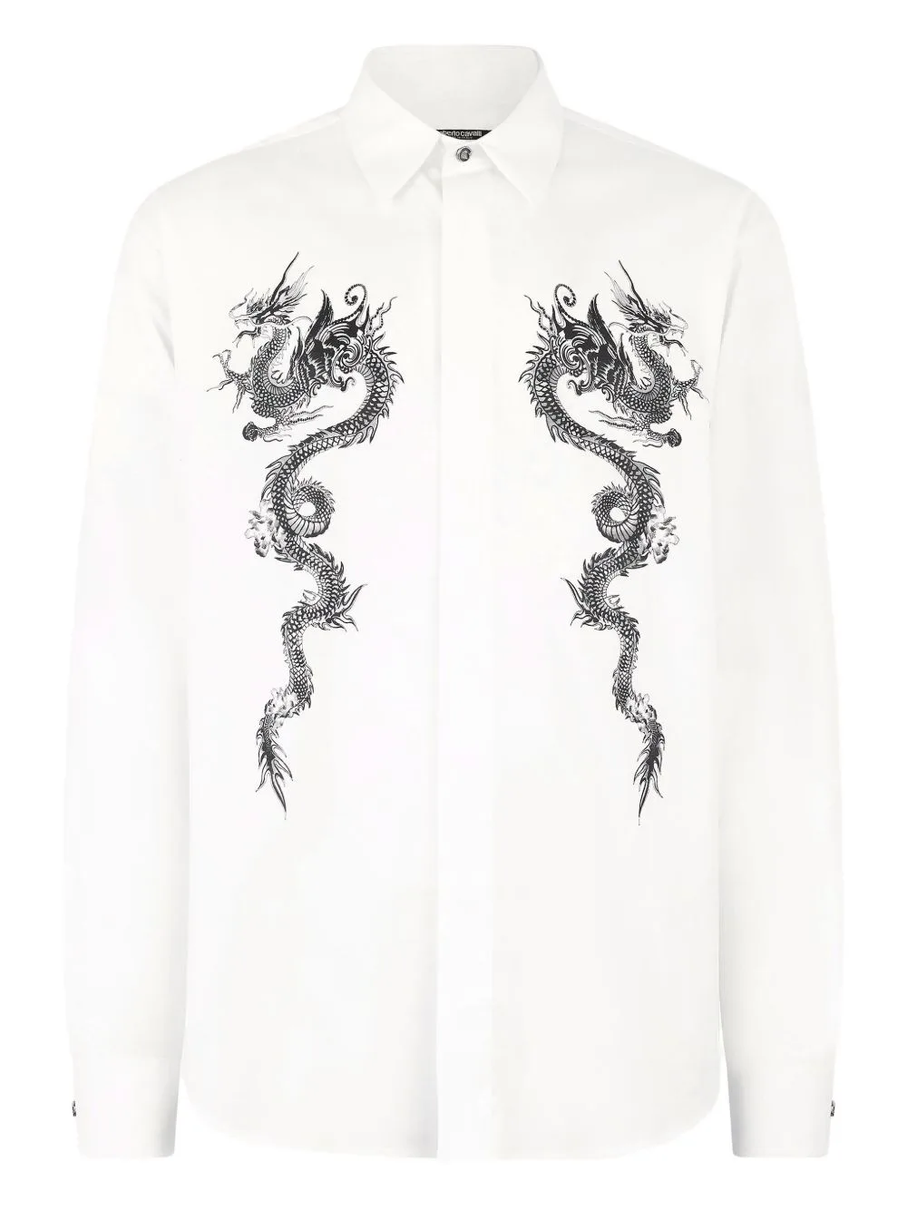 Dragon-Print Shirt by Roberto Cavalli