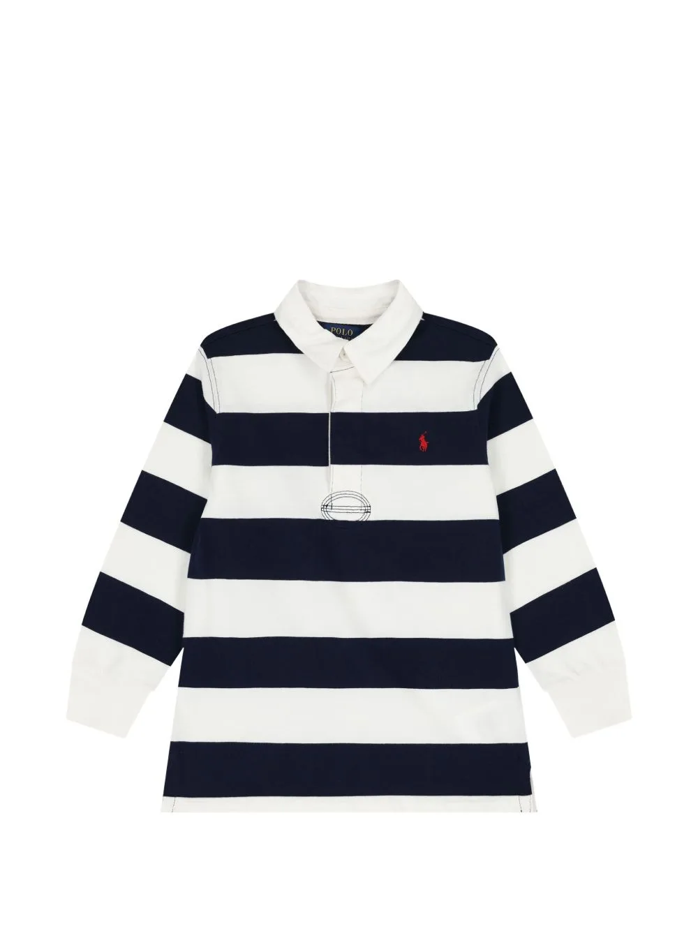Striped Long-Sleeve Polo-Collar Dress by POLO RALPH LAUREN KIDS