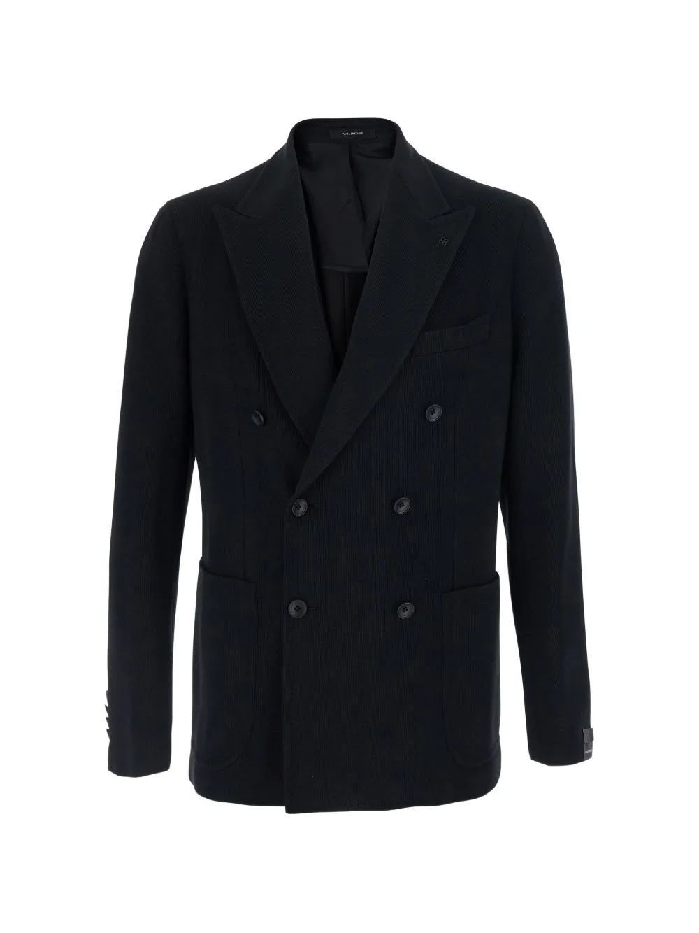 Double-Breasted Knit Blazer by Tagliatore