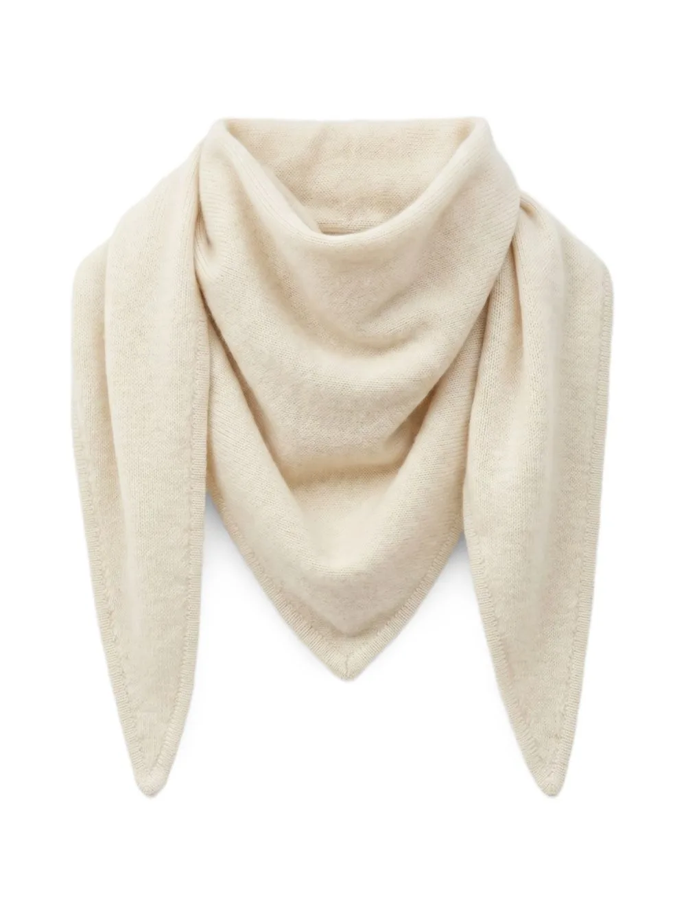 Éléonore Cashmere Fine-Knit Triangular Scarf