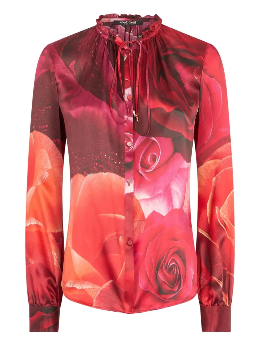 Floral Silk Shirt by Roberto Cavalli