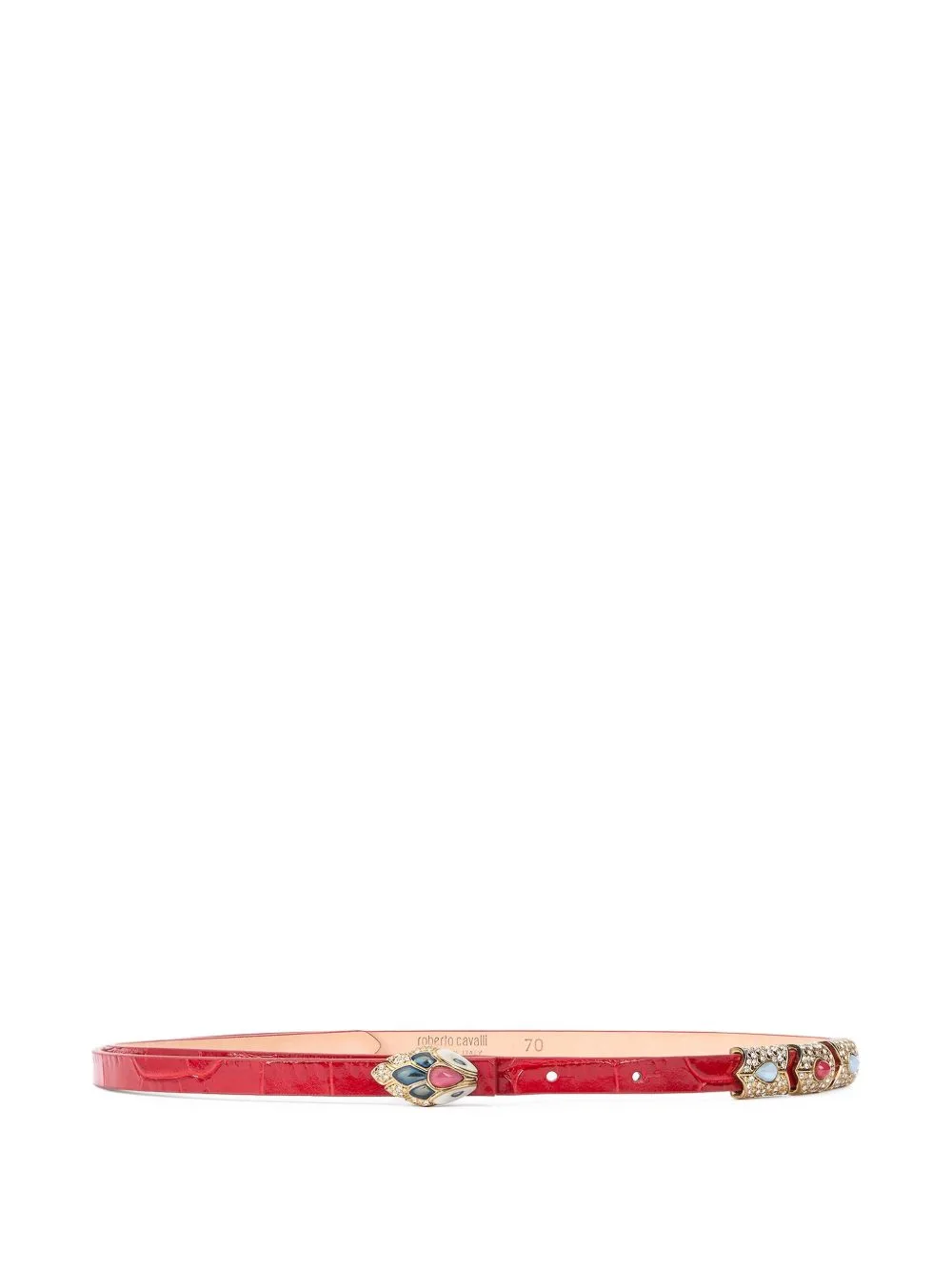 Croc-Effect Belt by Roberto Cavalli
