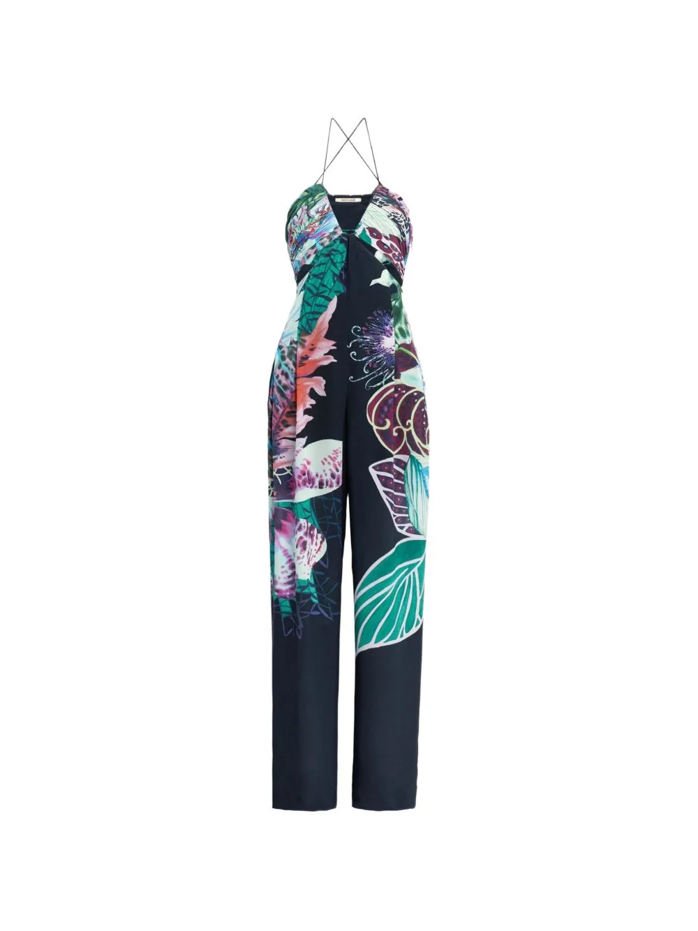 Floral-Print Jumpsuit by Roberto Cavalli