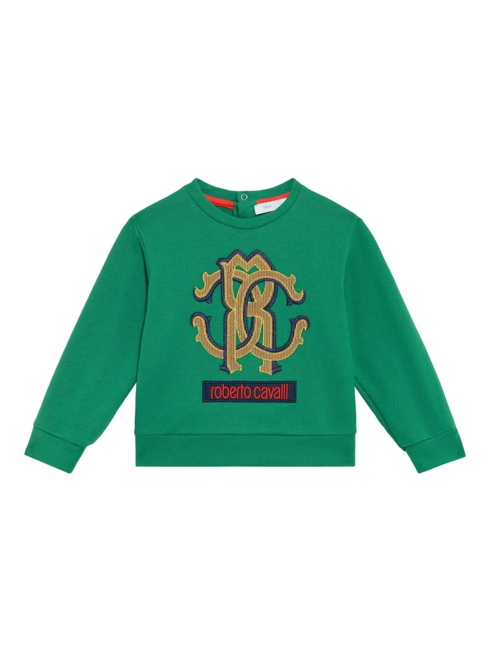 Monogram-Embellished Sweatshirt by Roberto Cavalli Junior