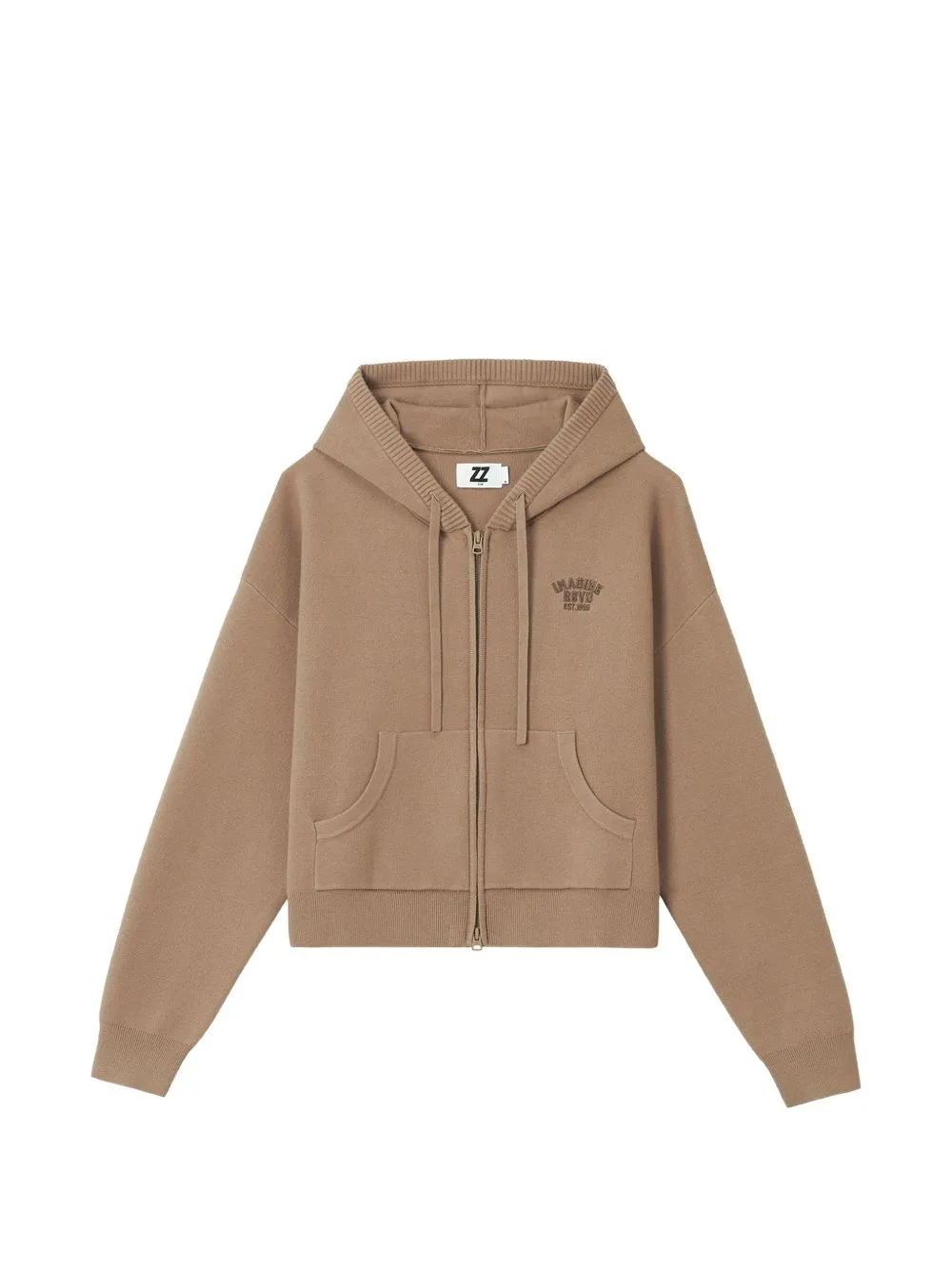 Logo-Embroidered Zip-Up Hoodie