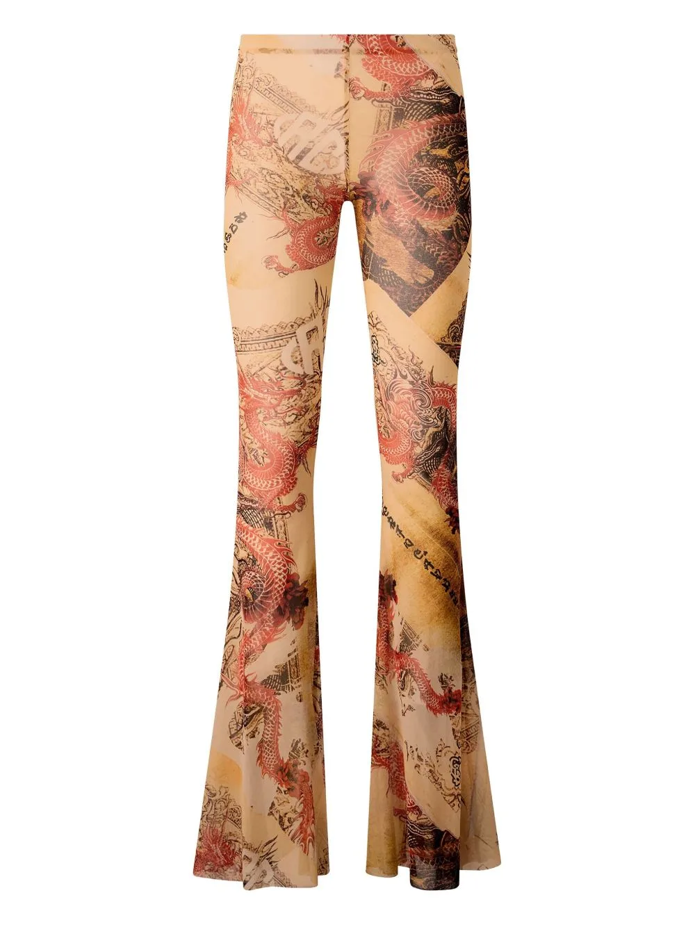 Flared Printed Trousers by Roberto Cavalli