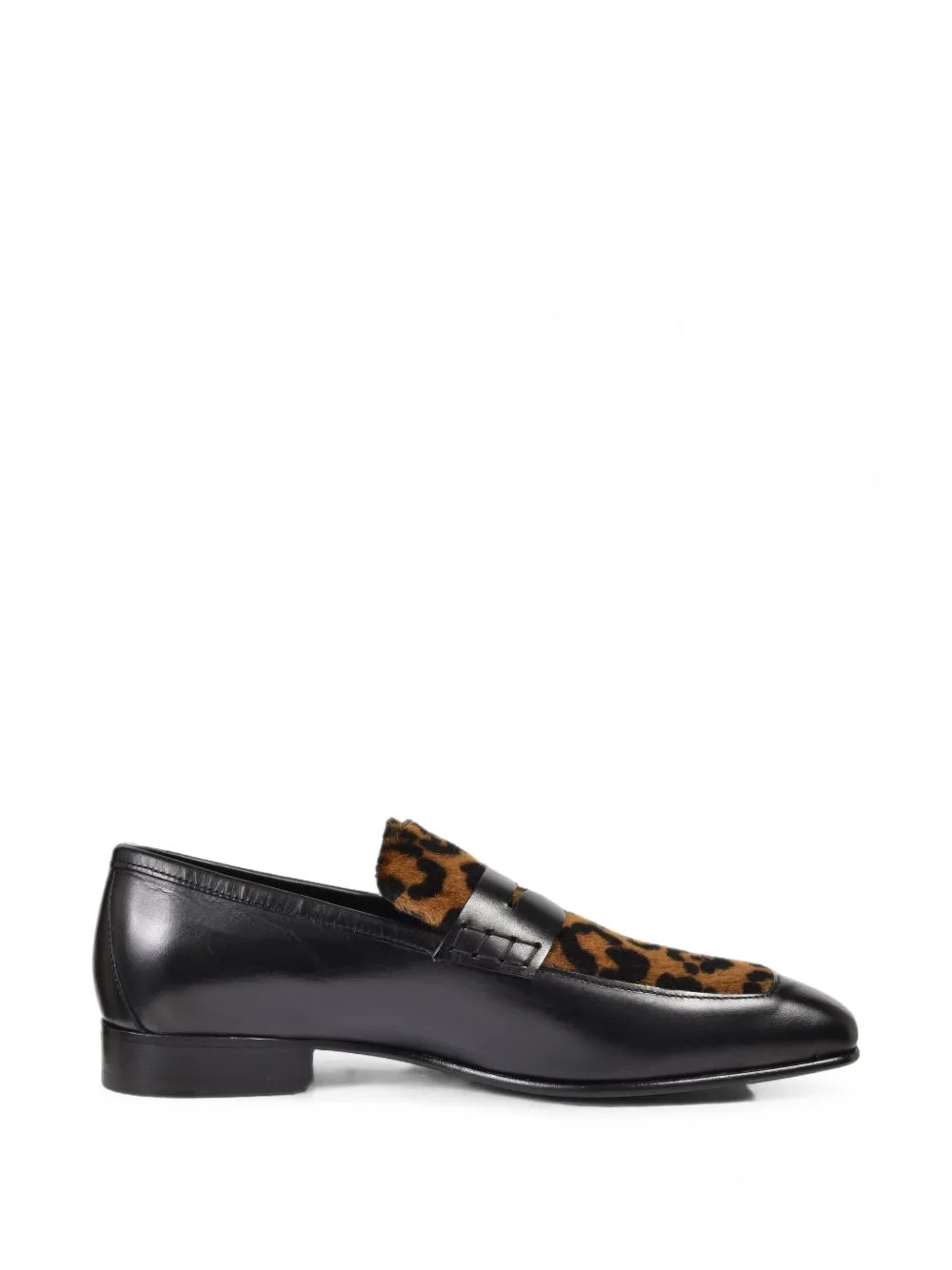Leopard-Print Leather Loafers by Ernest W. Baker