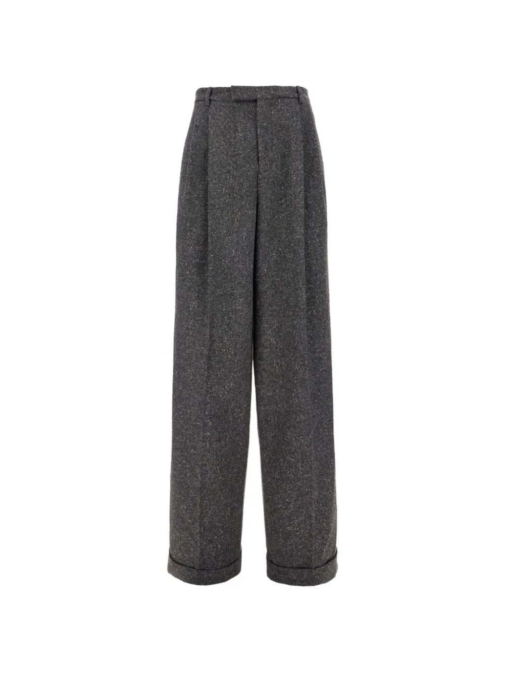 Tweed Pleated Trousers by Valentino Garavani