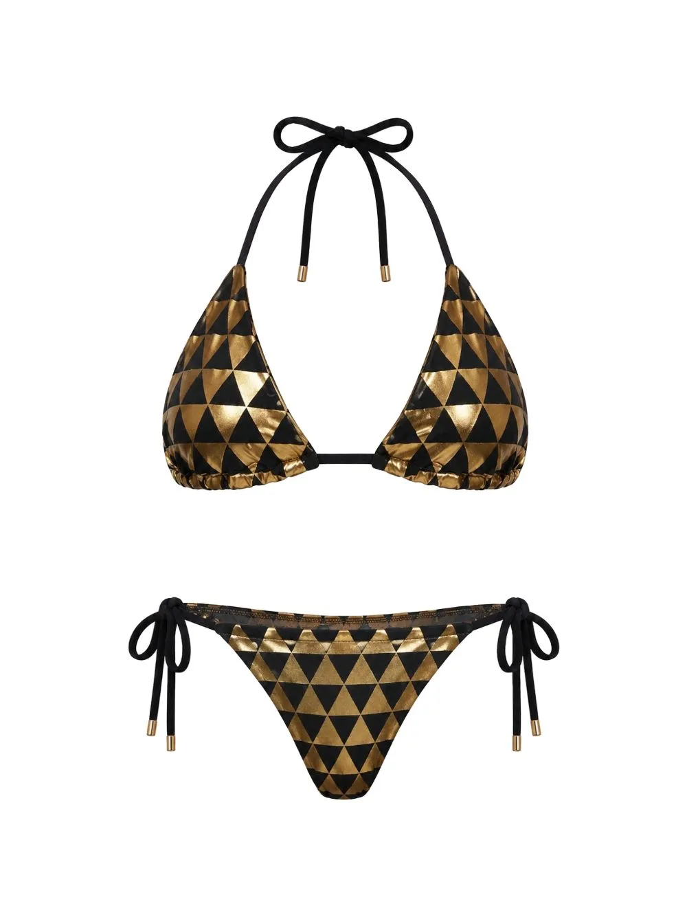 Geometric-Print String Bikini by Cynthia Rowley