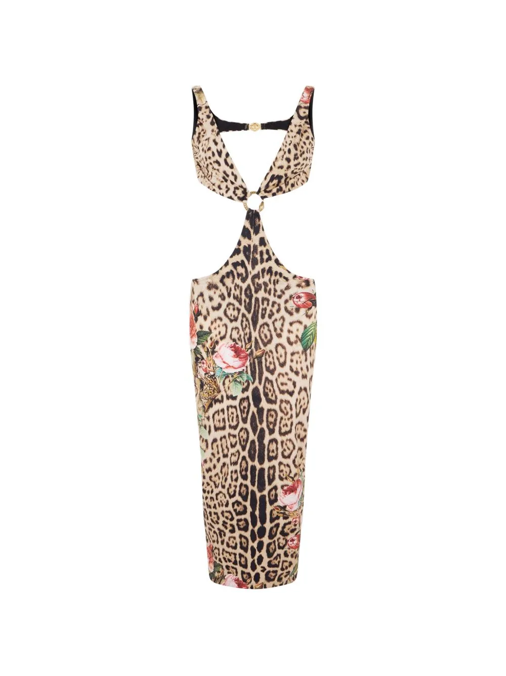 Leopard-Print Midi Dress by Roberto Cavalli