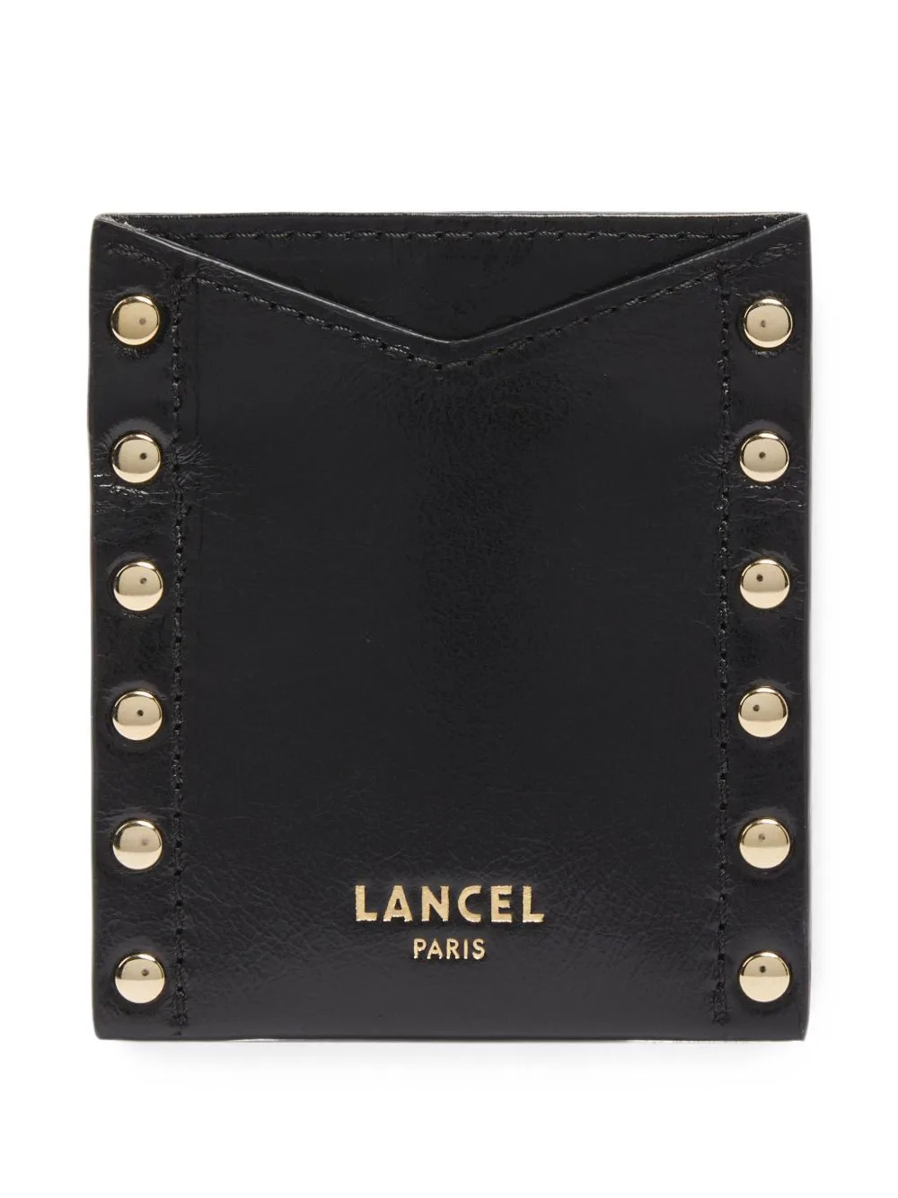 Studded Leather Cardholder by Lancel