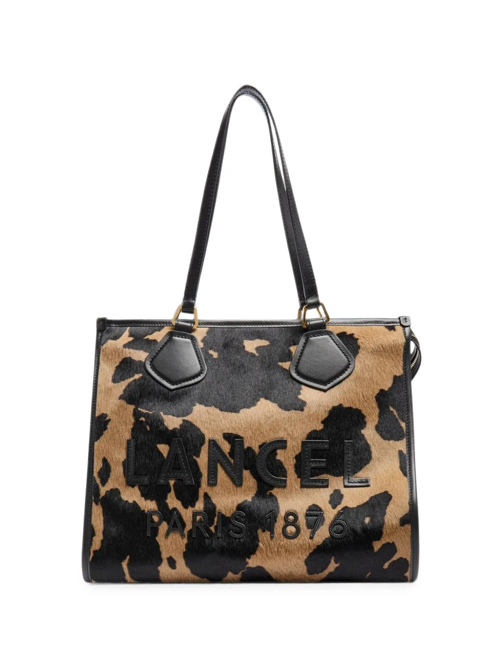 Pony-Style Leather Tote Bag by Lancel