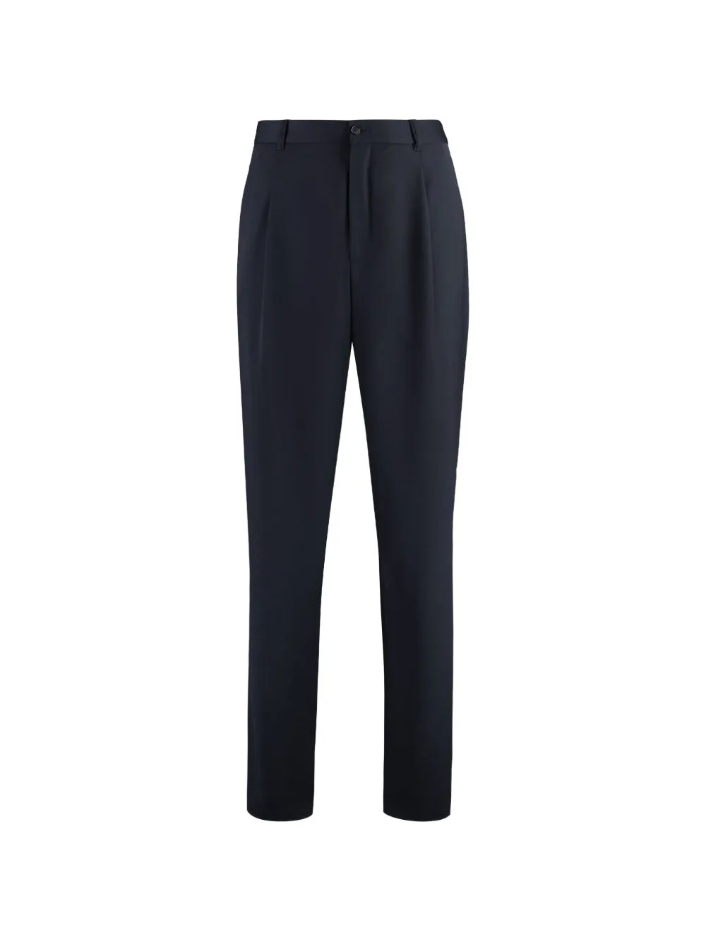 Front-Pleats Virgin Wool Trousers by Giorgio Armani