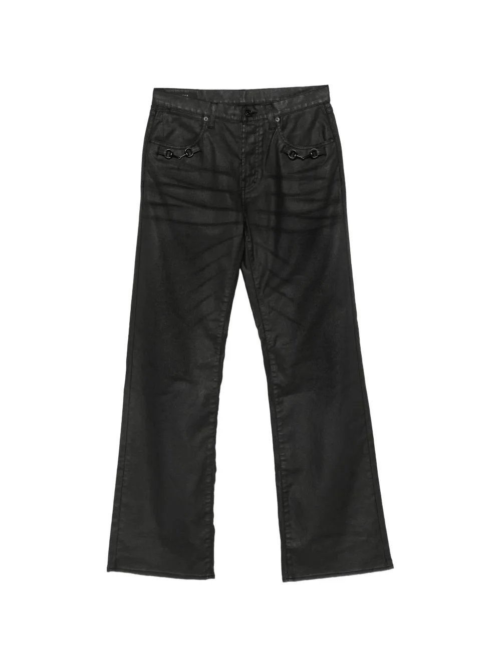 Horsebit Coated Jeans by Gucci