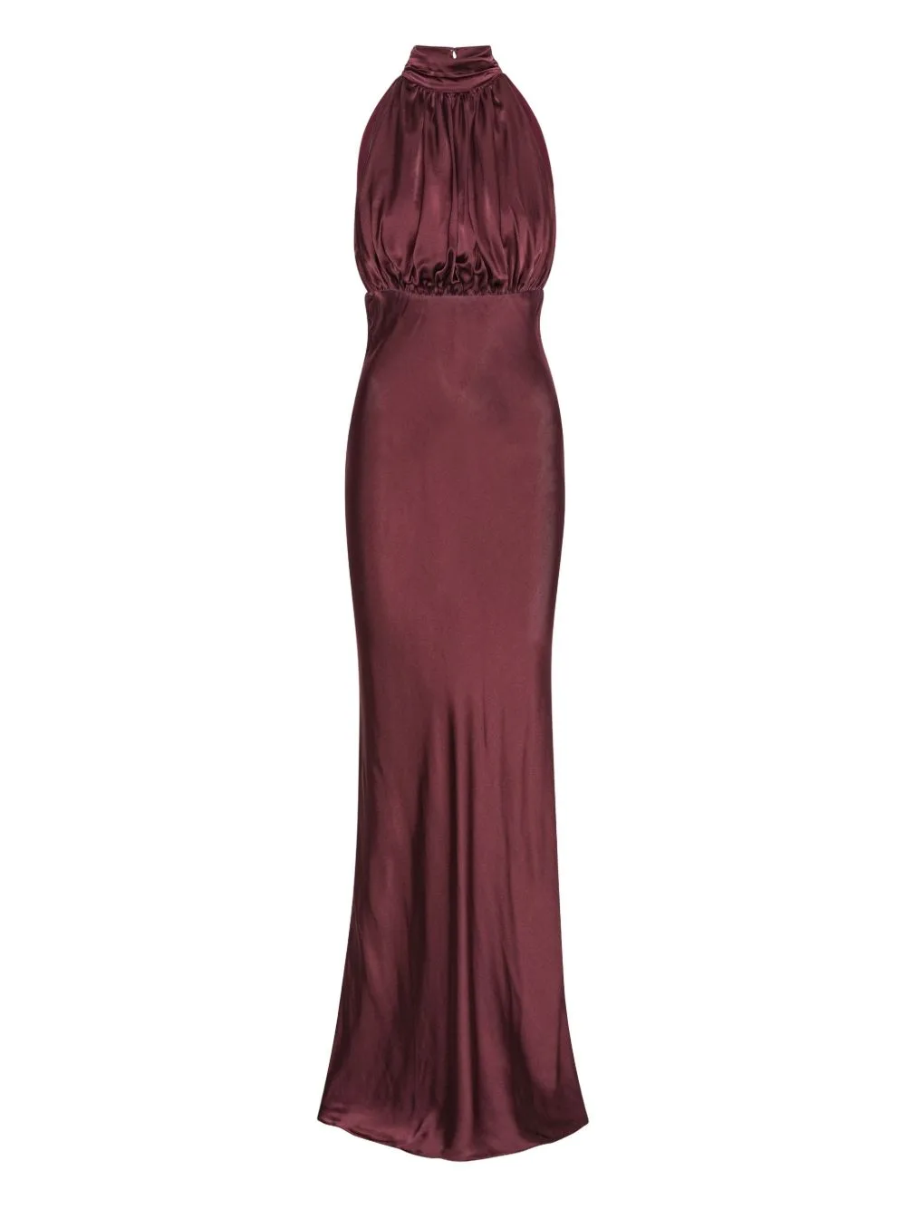 High-Neck Silk Maxi Dress by ROTATE BIRGER CHRISTENSEN
