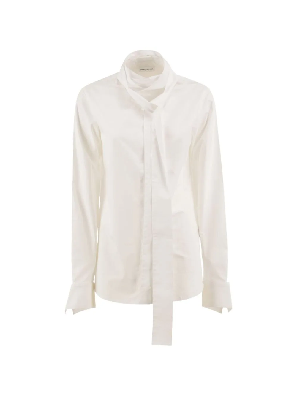 Tie-Neck Pointed-Cuff Shirt by 7 For All Mankind