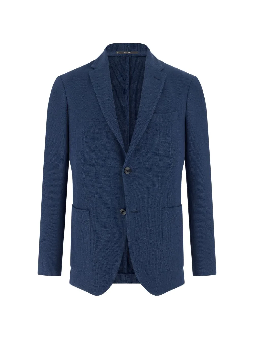 Micro-Textured Single-Breasted Blazer
