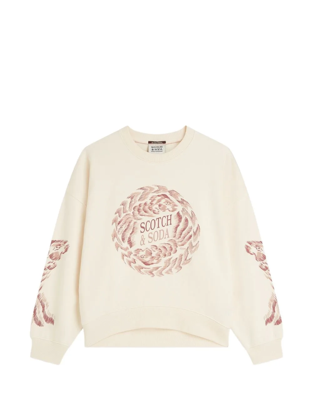 Logo-Print Sweatshirt by Scotch & Soda