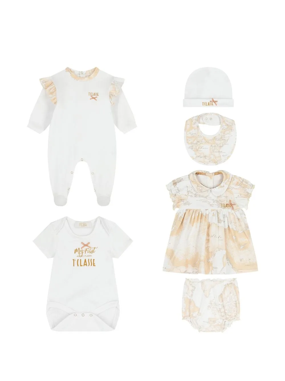 Printed Babygrow (set of Five) by Alviero Martini Kids
