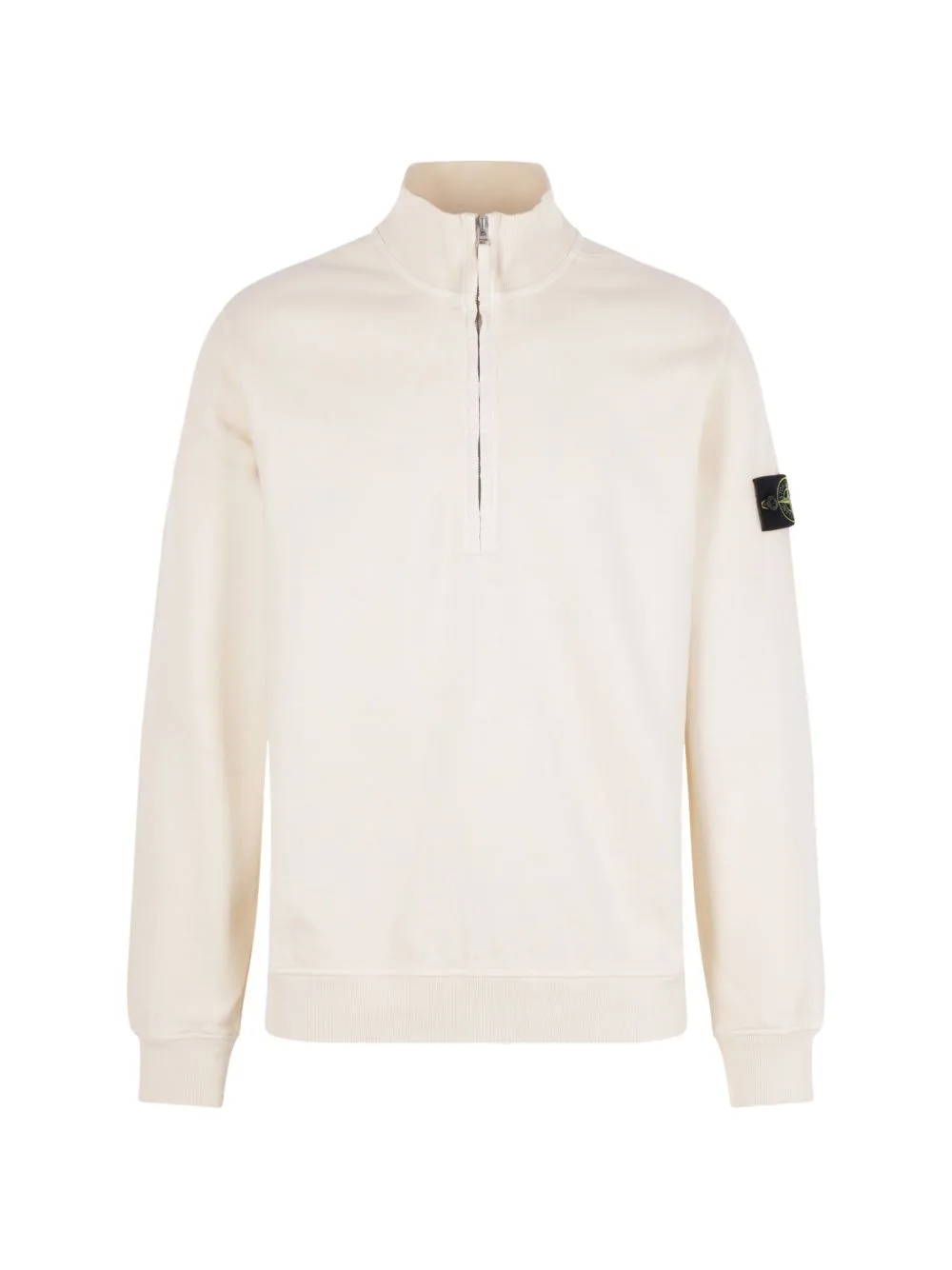 Brushed Organic Cotton Fleece Sweatshirt by Stone Island
