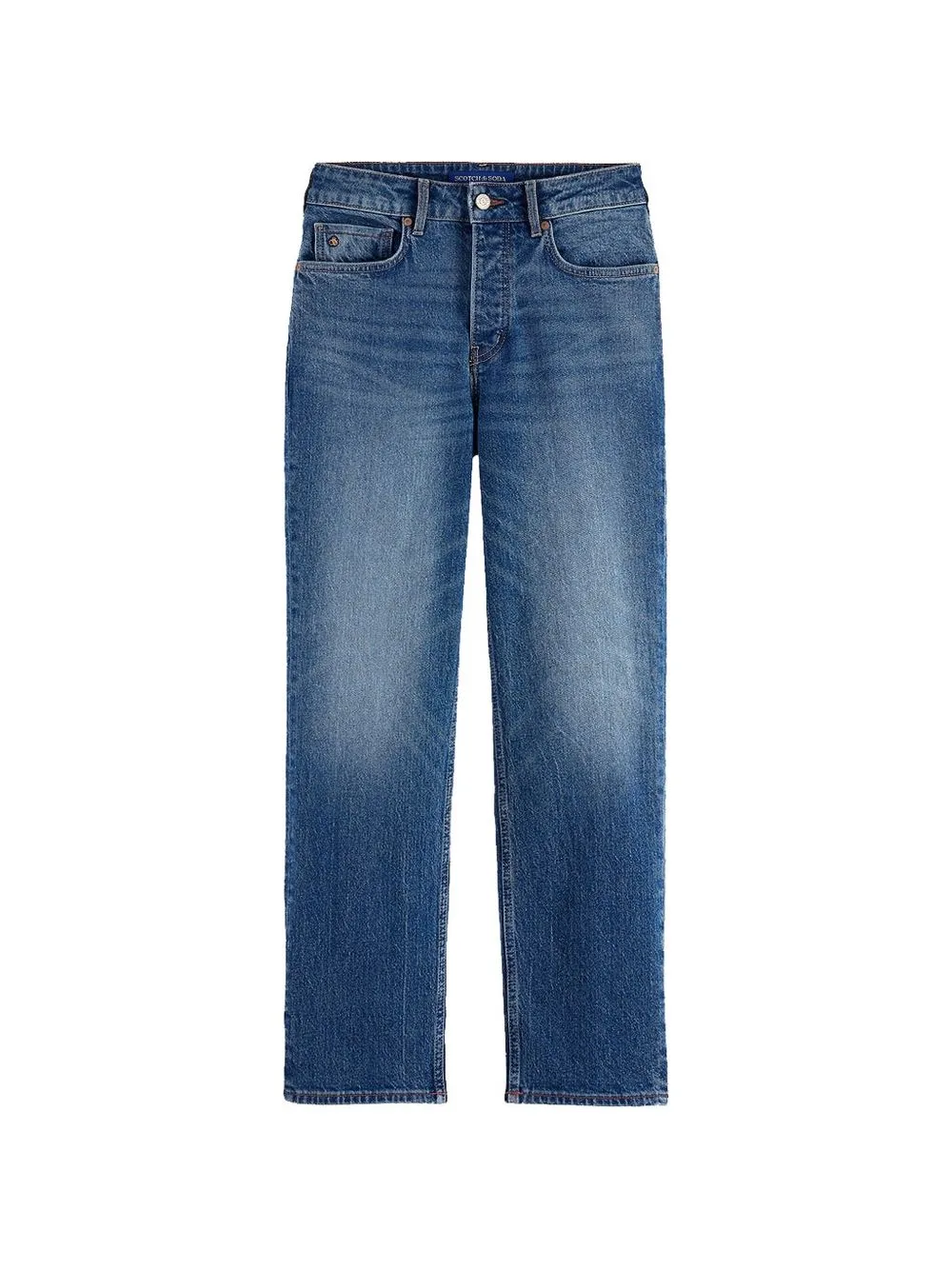 Faded Straight-Leg Jeans by Scotch & Soda