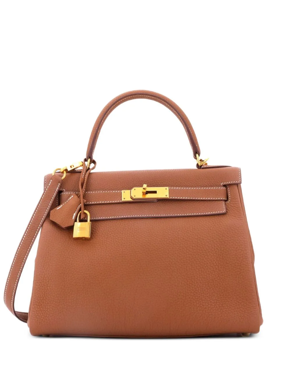 Kelly Handbag Togo with Gold Hardware 28 Crossbody Bag by Hermès Pre-Owned