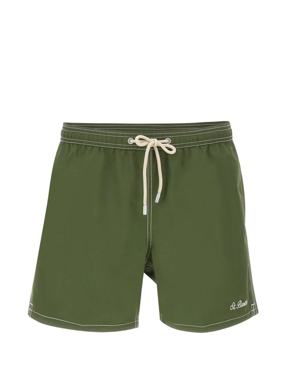 Patmos Contrast-Stitch Swim Shorts by MC2 Saint Barth