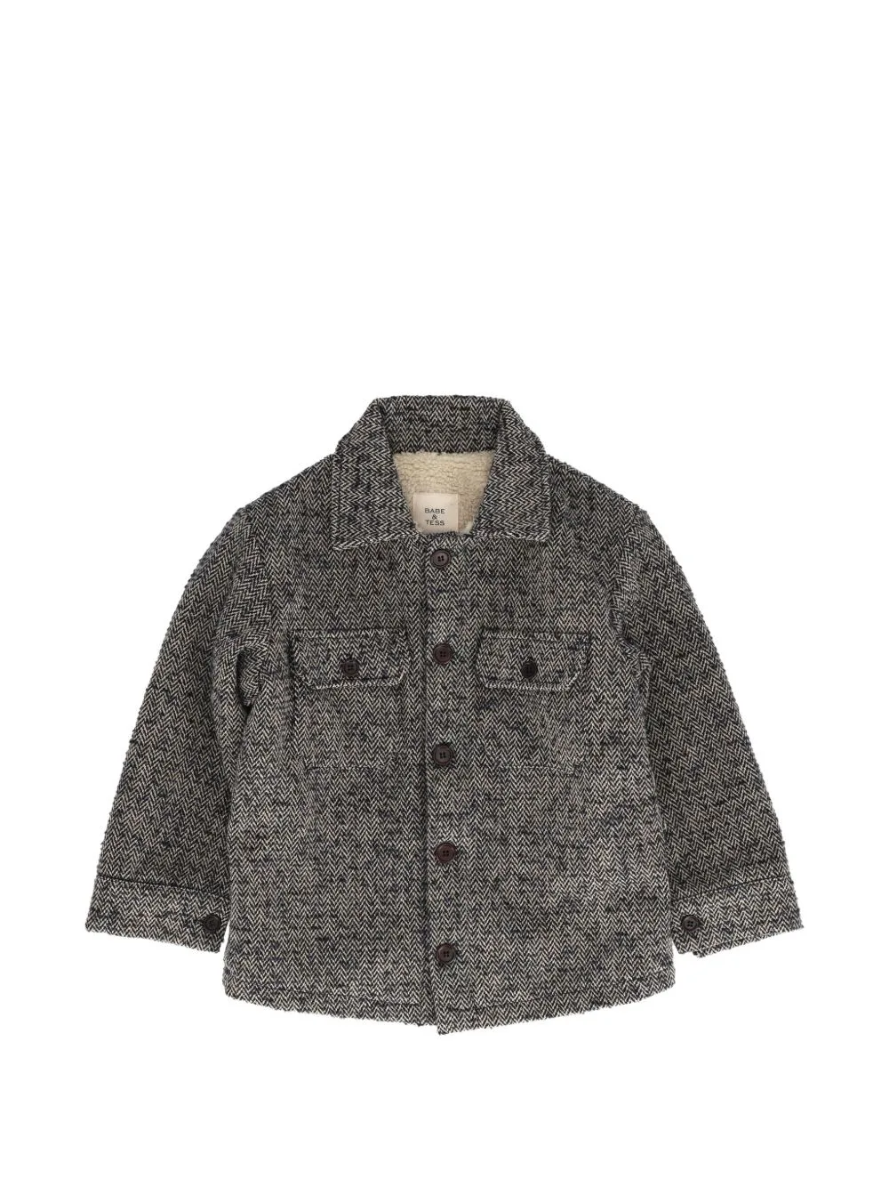 Herringbone-Pattern Shirt by BABE & TESS