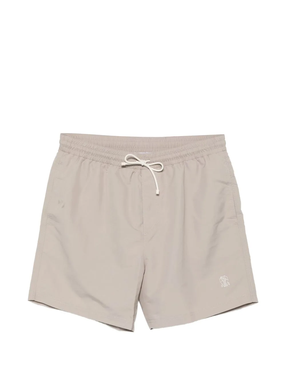 Logo-Embroidered Drawstring Swim Shorts by Brunello Cucinelli