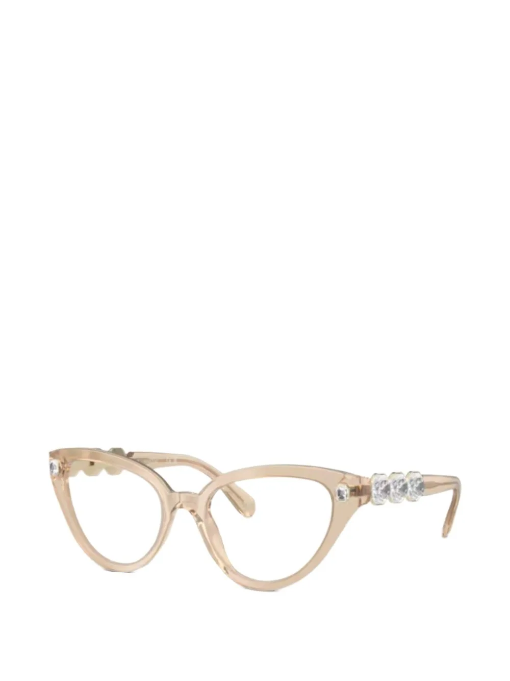 Crystal-Embellished Cat-Eye Glasses