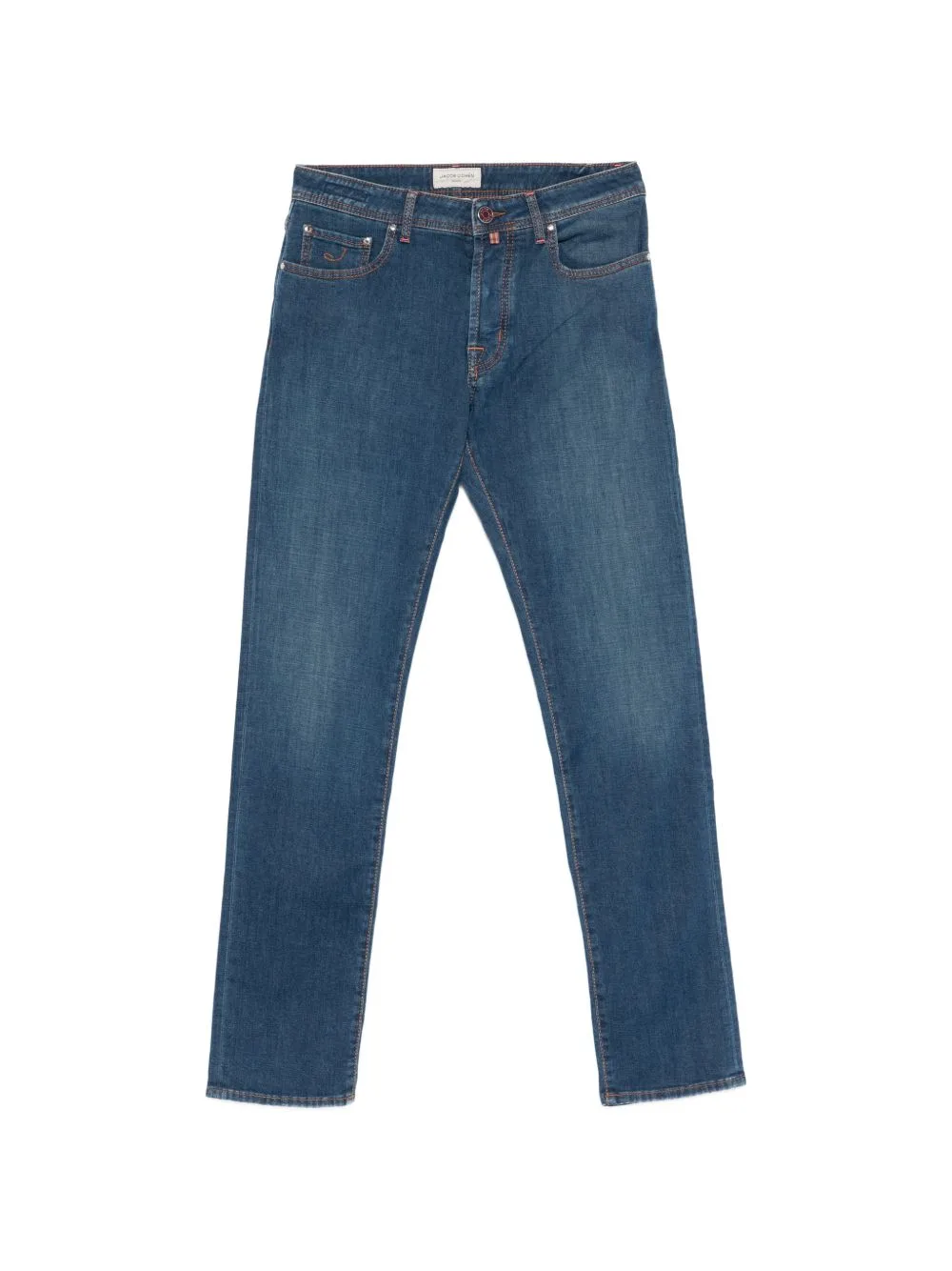 Five-Pocket Straight Denim Jeans by Jacob Cohën