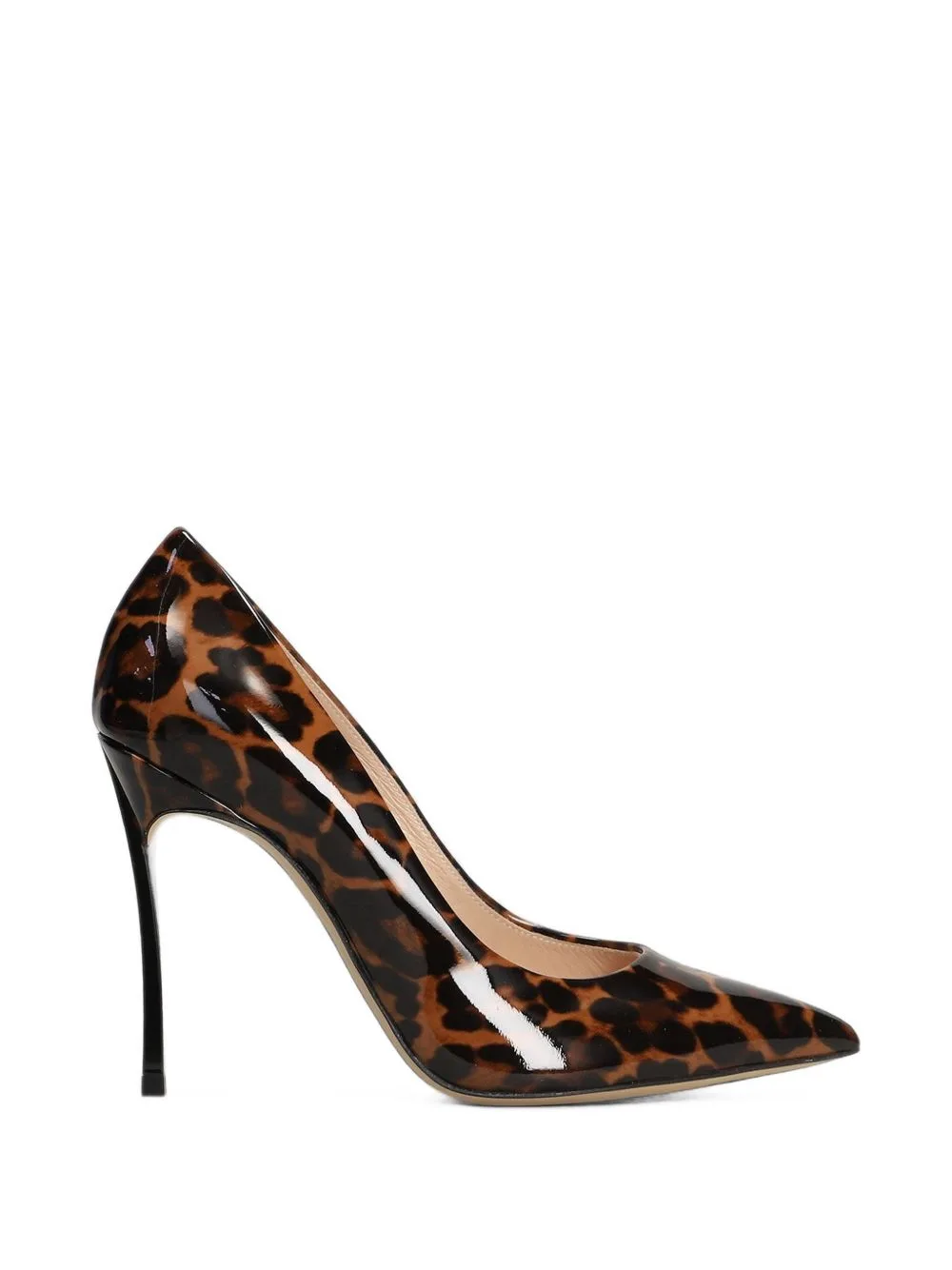 Leopard-Print Patent-Leather Pumps by Casadei