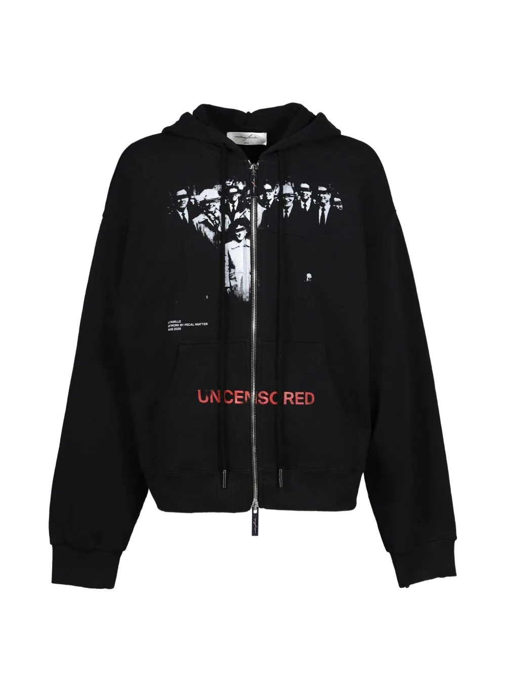 Family Graphic-Print Zip-Up Hoodie