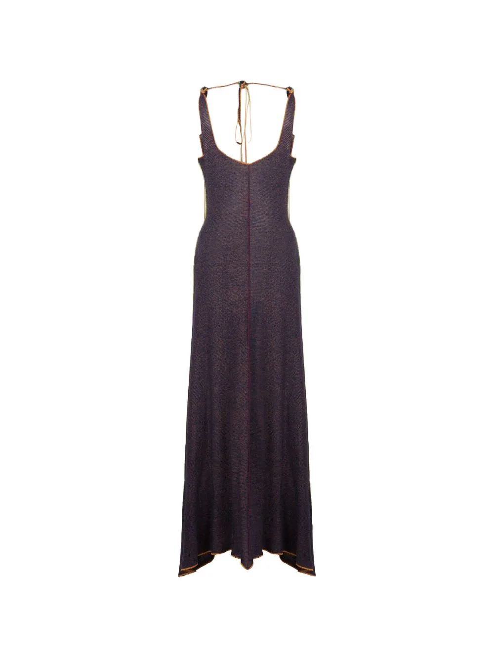 Linen-Viscose Dress with Colorful Edges by Marni