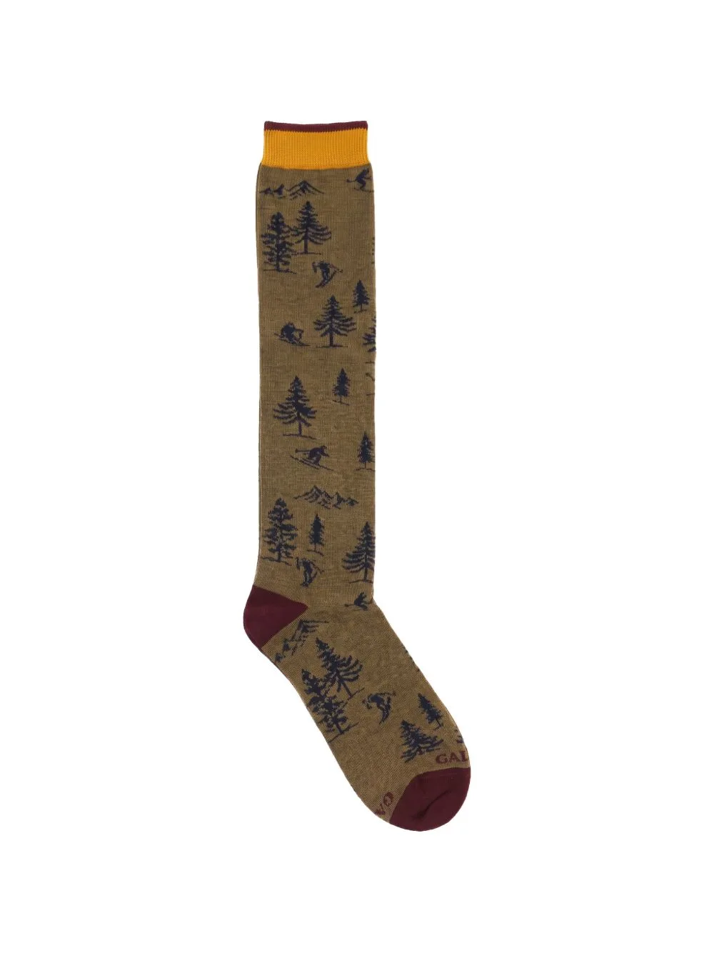 Mountain-Print Knee-High Socks by Gallo