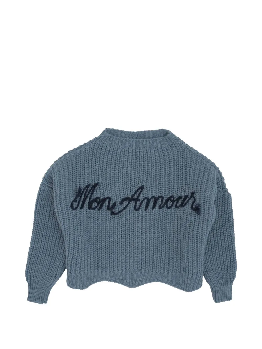 Embroidered Chunky-Knit Sweater by MAGIL