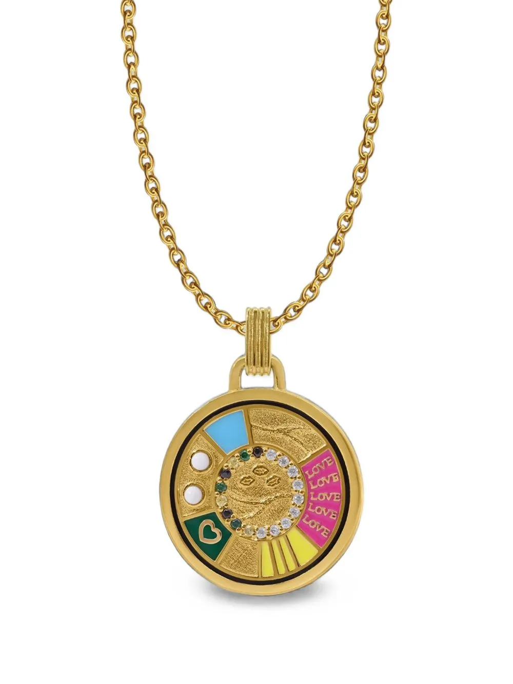 Love in Color Pendant Necklace by Gwen Beloti