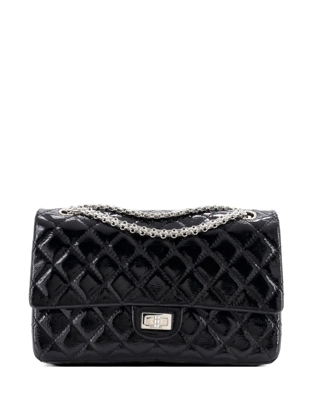 Reissue 2.55 Flap Bag Quilted Crinkled Patent 226 Shoulder Bag by CHANEL Pre-Owned