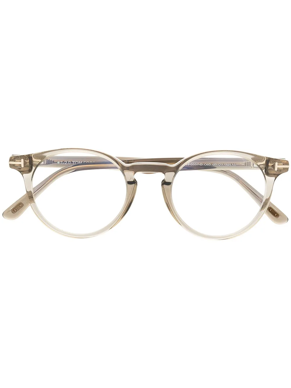 TF5557B Round-Frame Optical Glasses by TOM FORD Eyewear