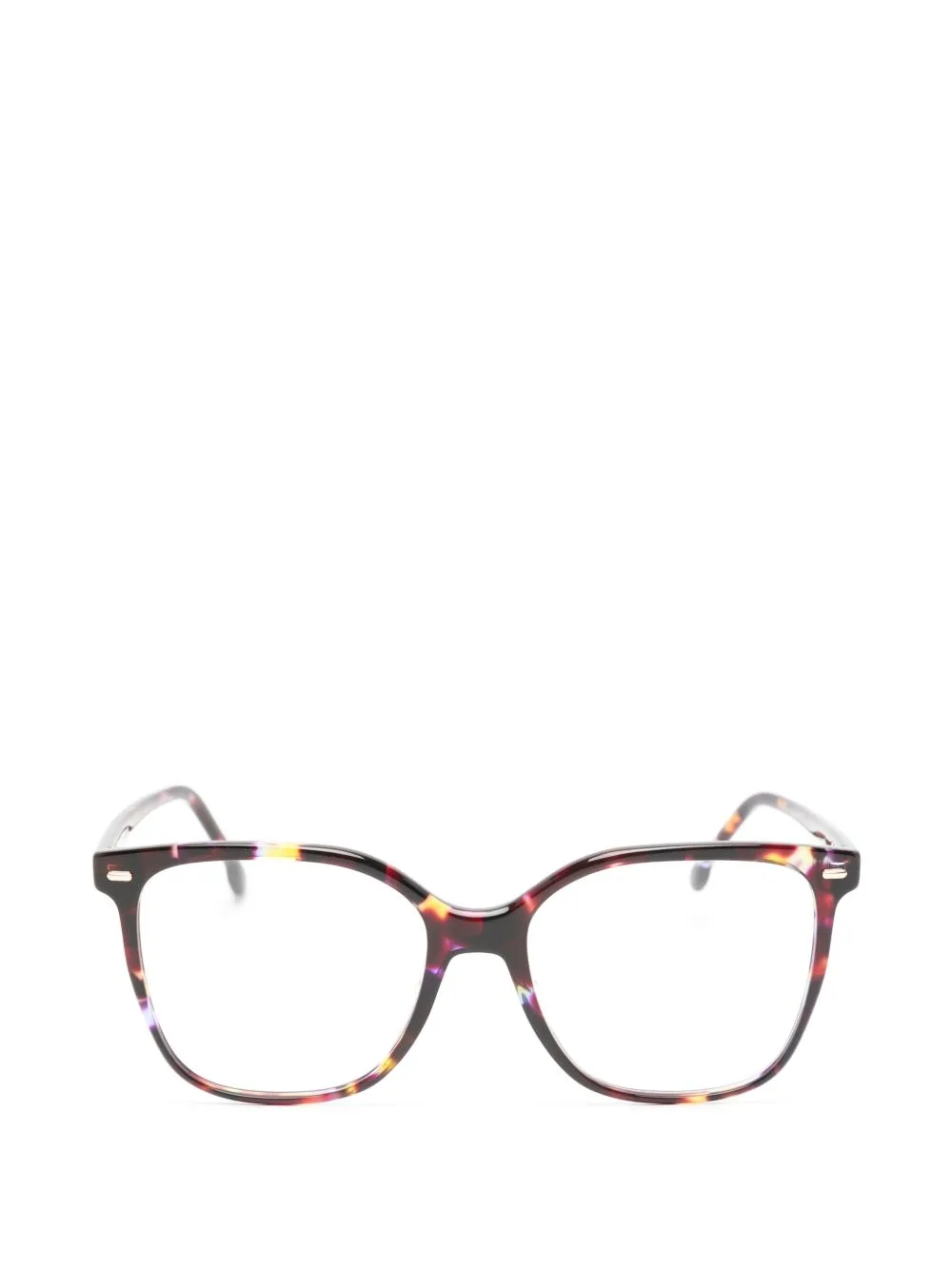 Tortoiseshell-Effect Geometric-Frame Glasses by Carrera