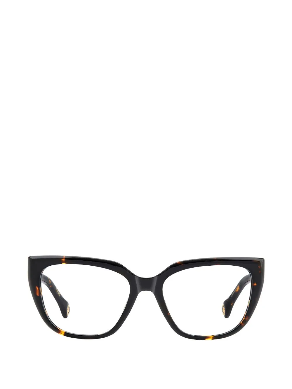 Tortoiseshell-Effect Cat-Eye Glasses by Carolina Herrera