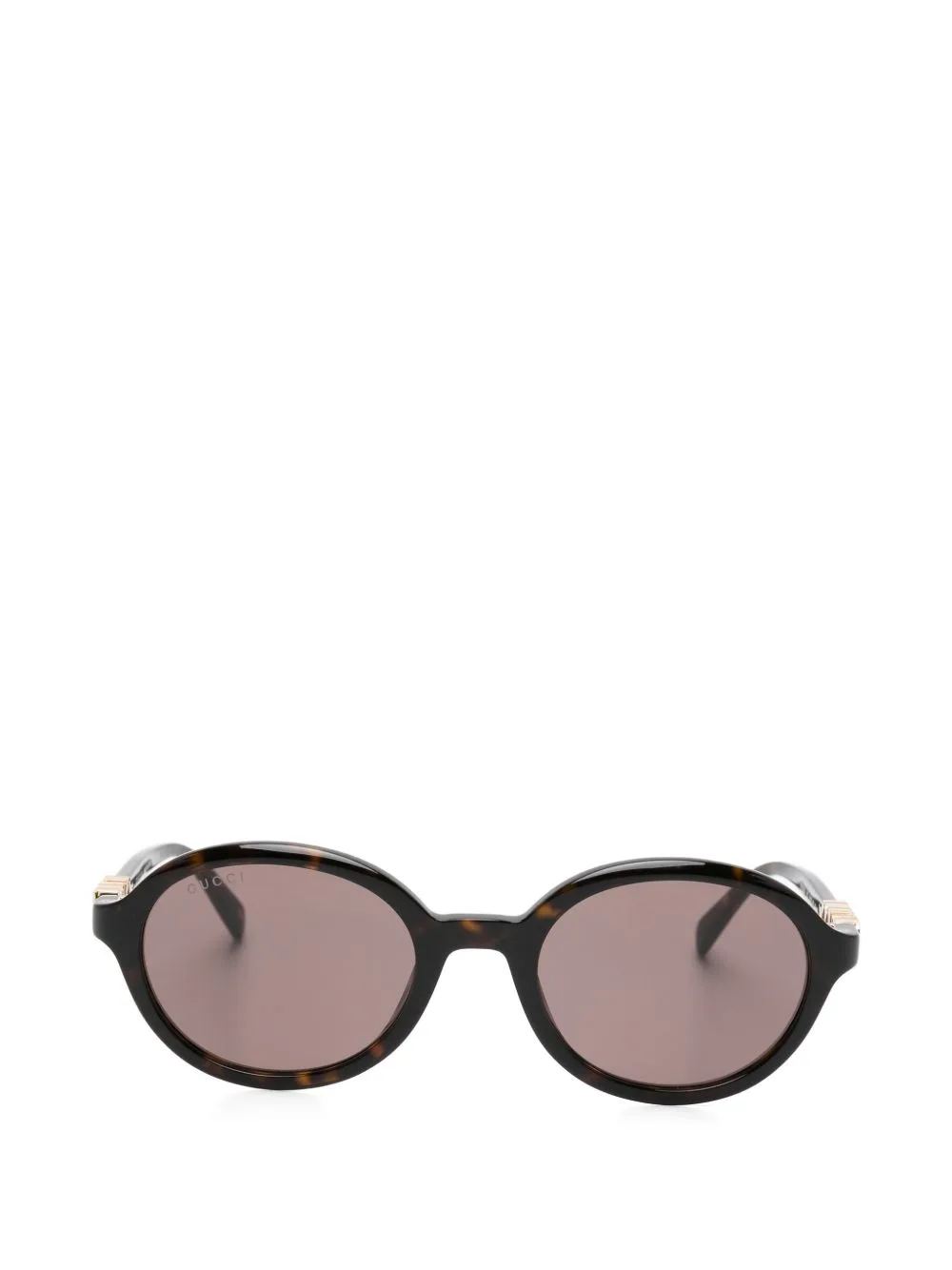 Logo-Lettering Round-Frame Sunglasses by Gucci Eyewear