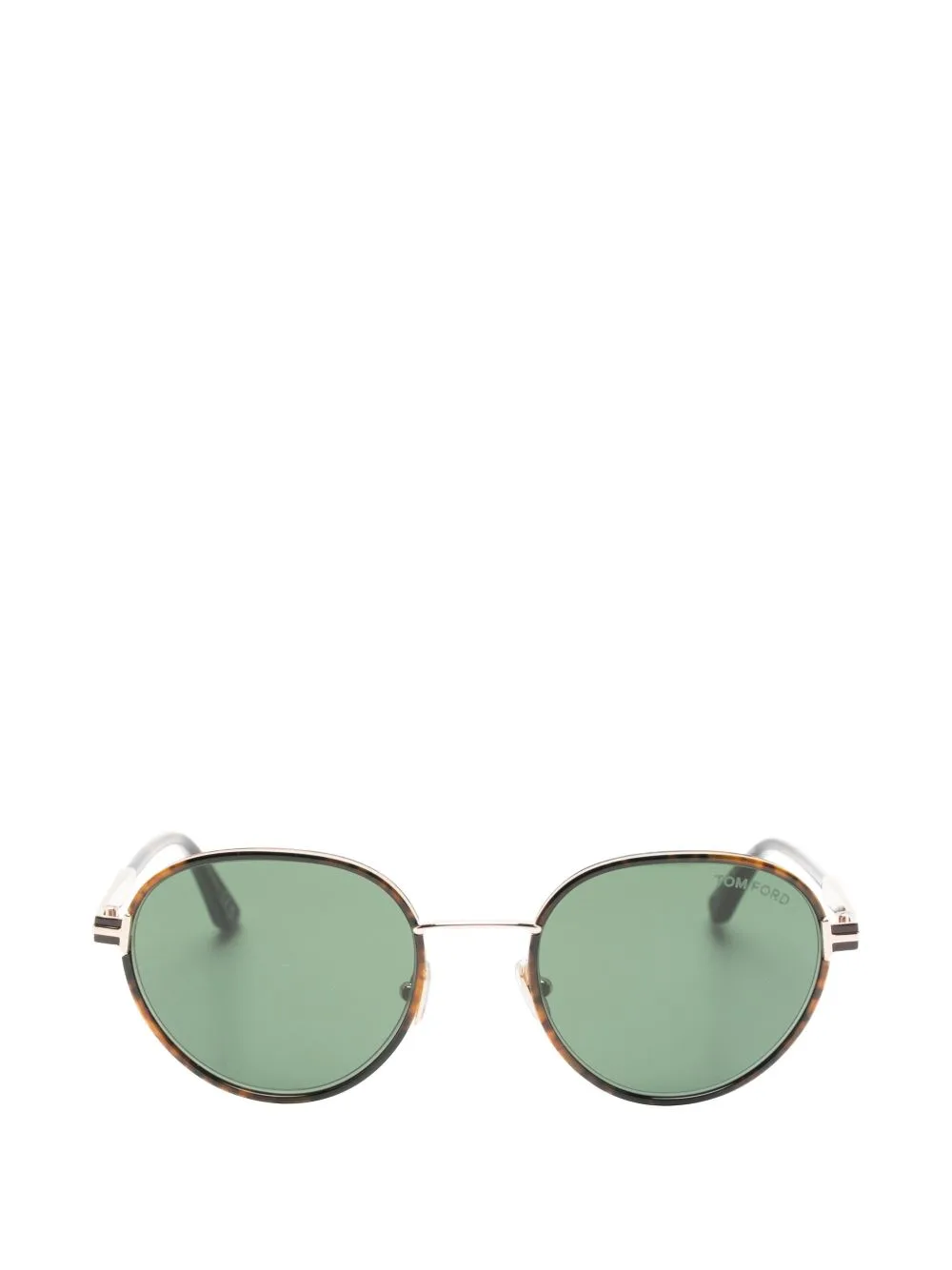 Jet-02 Tortoiseshell-Effect Round-Frame Sunglasses by TOM FORD Eyewear
