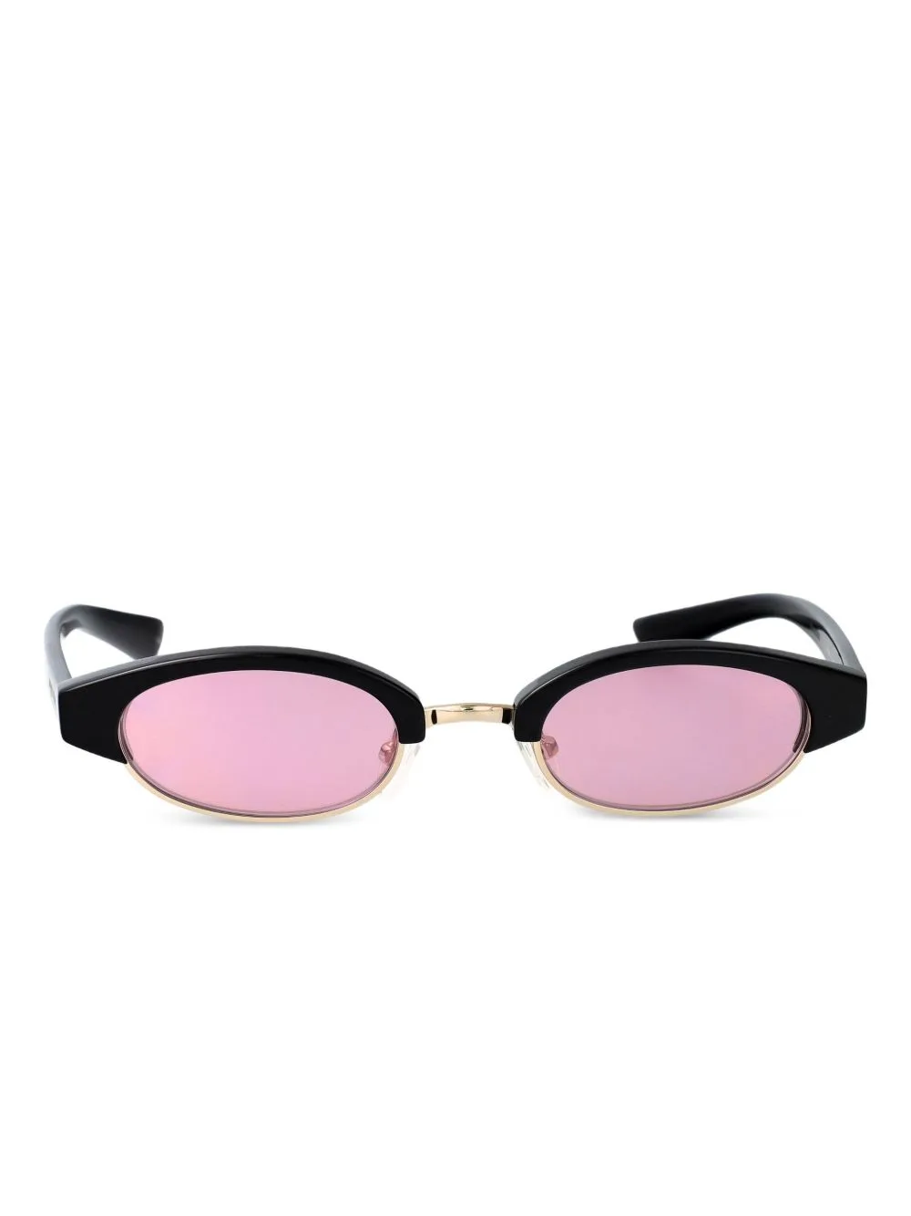 AM0534S Oval-Frame Sunglasses by Alexander McQueen Eyewear