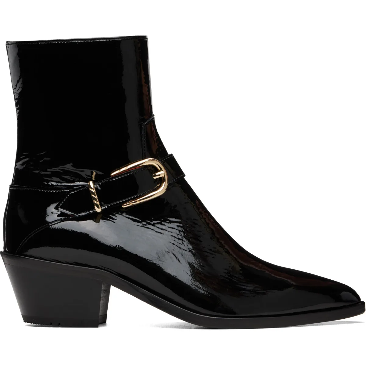 Gold Buckle Western Boots by Ernest W. Baker