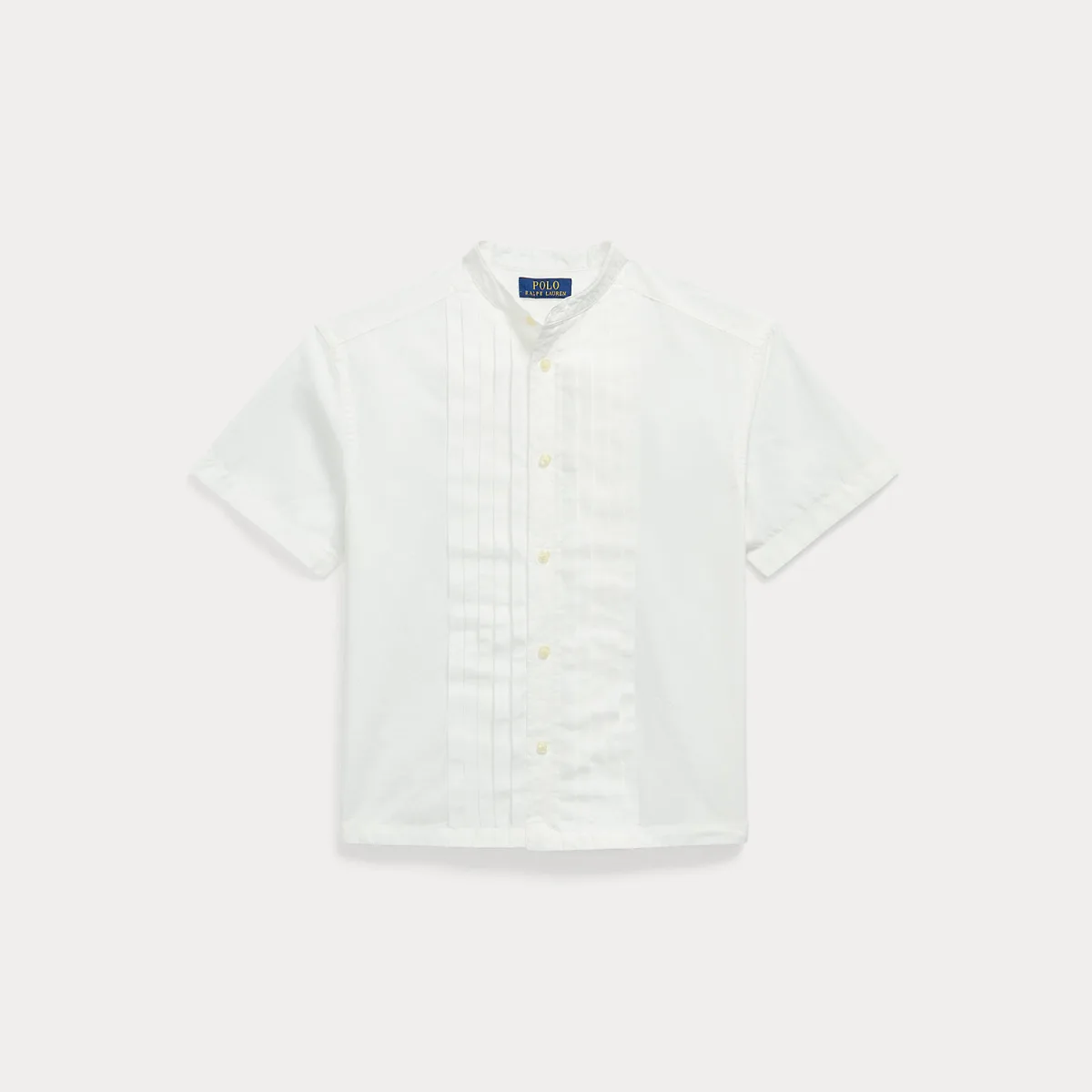 Big Fit Pleated Cotton Poplin Shirt by Ralph Lauren