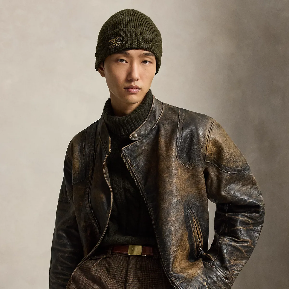 Leather Motorcycle Jacket by Polo Ralph Lauren