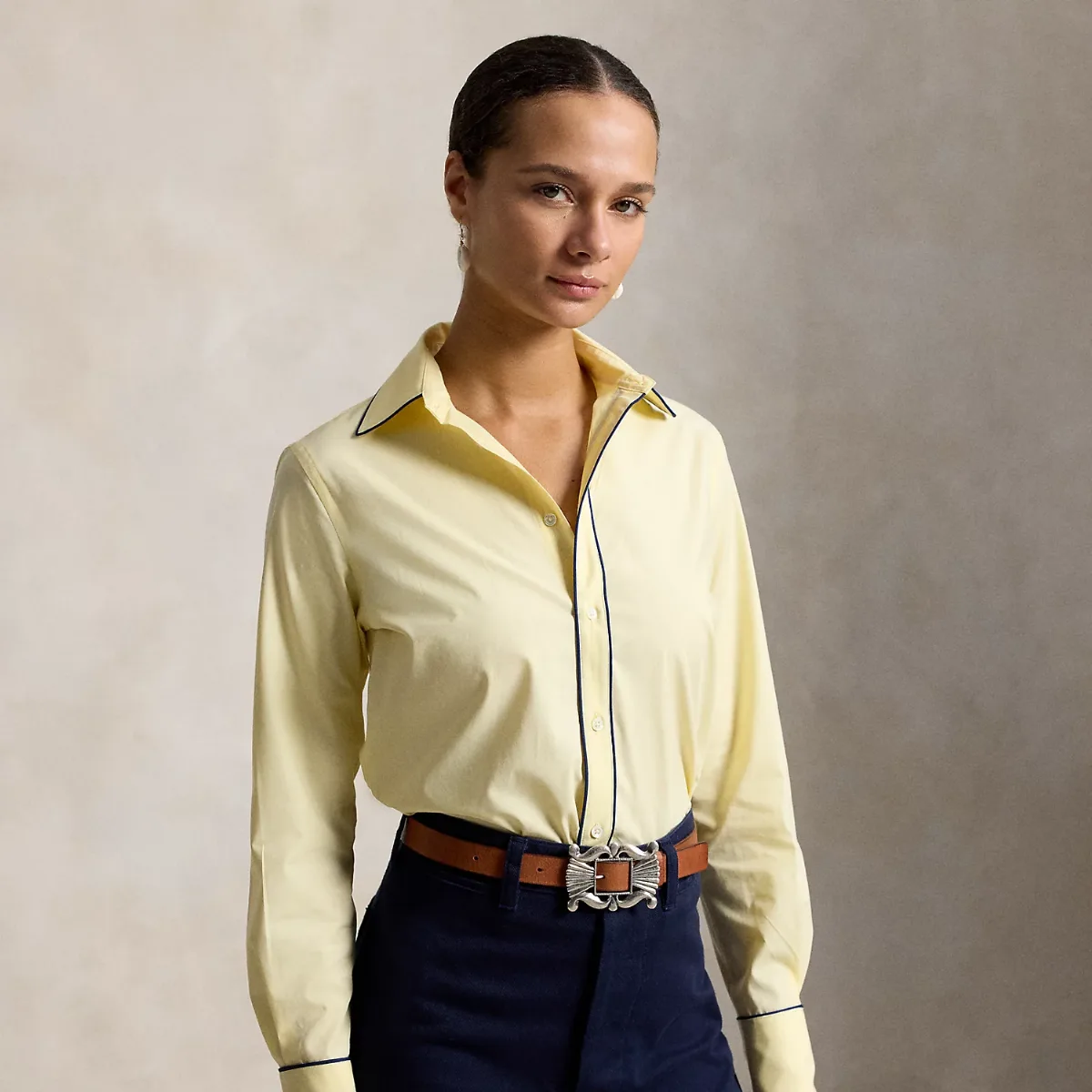 Stretch Slim Fit Cotton Shirt by Polo Ralph Lauren