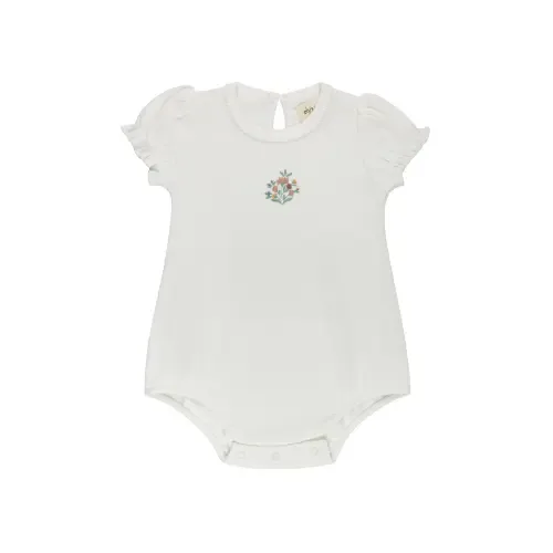 Floral Embroidered Collection Romper by Ely's & Co.